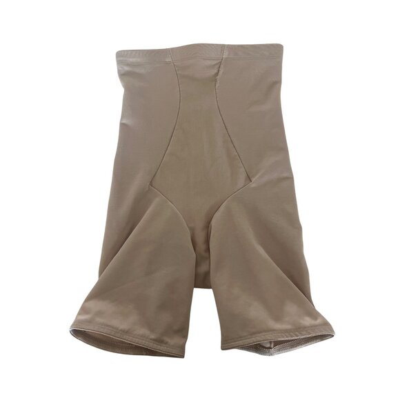 Miraclesuit Beige High-Waisted Compression Shaping Shorts - Picture 1 of 5